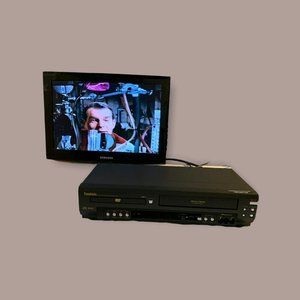 Symphonic WF803 Video Cassette Recorder/DVD Player Parts Only or Repair (Black)